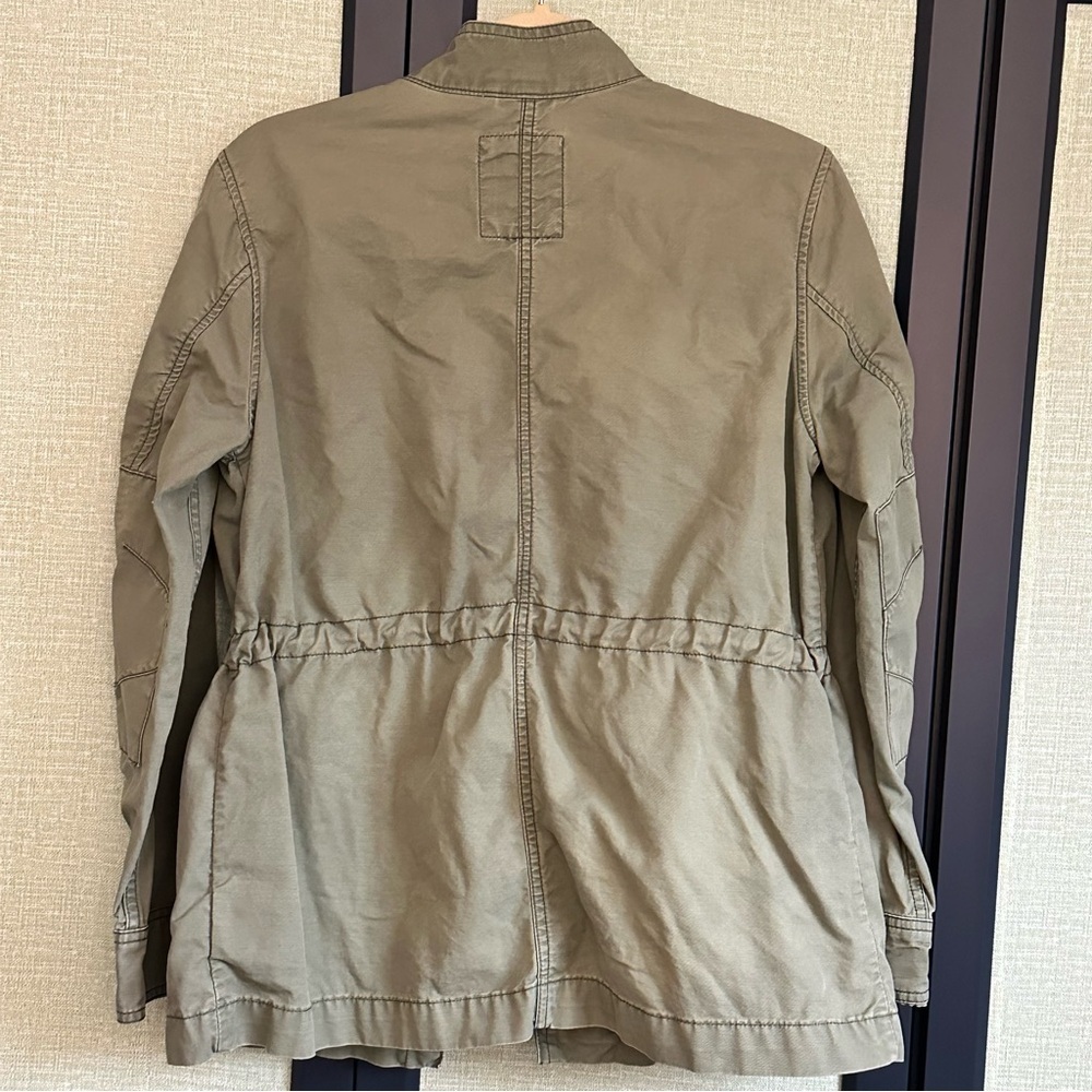 Gap Olive Green Utility Jacket with Adjustable Cinched Waist, circa 2016, Size M - Picture 5 of 8